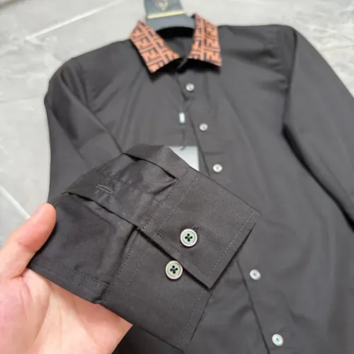 Replica Fendi Shirts Long Sleeved For Men #1470381 $72.00 USD for Wholesale