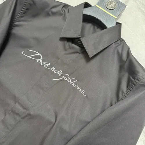 Replica Dolce & Gabbana D&G Shirts Long Sleeved For Men #1470384 $72.00 USD for Wholesale