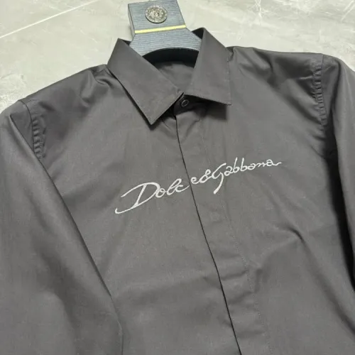 Replica Dolce & Gabbana D&G Shirts Long Sleeved For Men #1470384 $72.00 USD for Wholesale