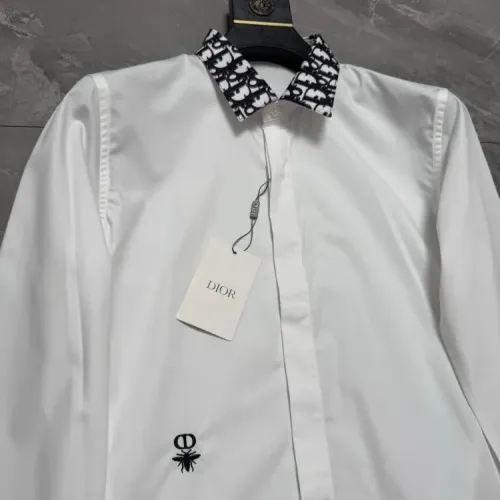 Replica Christian Dior Shirts Long Sleeved For Men #1470418 $72.00 USD for Wholesale