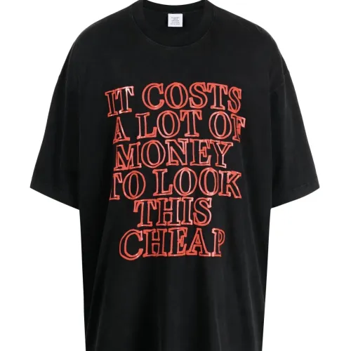 Cheap VETEMENTS T-Shirts Short Sleeved For Unisex #1470464, $$36.00 USD On VETEMENTS T-Shirts