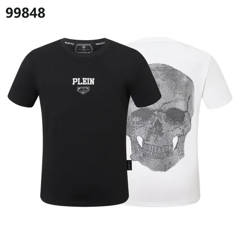Replica Philipp Plein PP Oversize T-Shirts Short Sleeved For Men #1470654 $38.00 USD for Wholesale