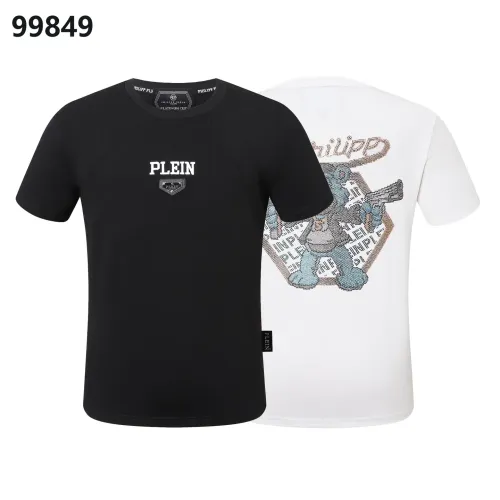Replica Philipp Plein PP Oversize T-Shirts Short Sleeved For Men #1470657 $38.00 USD for Wholesale