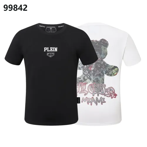 Replica Philipp Plein PP Oversize T-Shirts Short Sleeved For Men #1470683 $38.00 USD for Wholesale