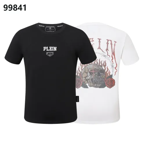 Replica Philipp Plein PP Oversize T-Shirts Short Sleeved For Men #1470689 $38.00 USD for Wholesale
