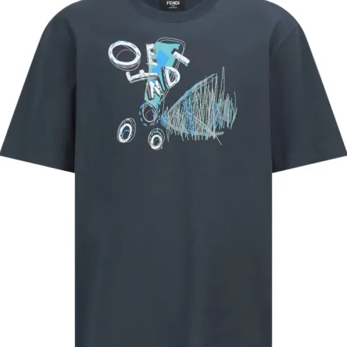 Cheap Fendi T-Shirts Short Sleeved For Unisex #1470783, $$45.00 USD On Fendi T-Shirts