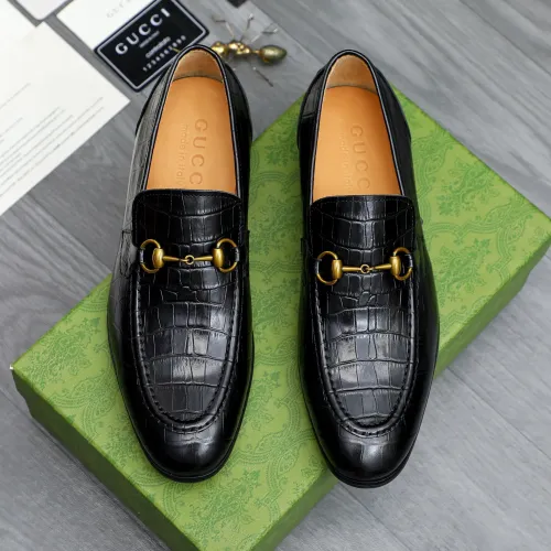 Replica Gucci Oxfords Shoes For Men #1470795 $92.00 USD for Wholesale
