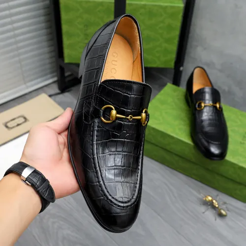 Replica Gucci Oxfords Shoes For Men #1470795 $92.00 USD for Wholesale