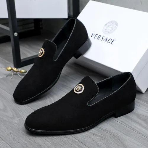 Cheap Versace Leather Shoes For Men #1470800, $$92.00 USD On Versace Leather Shoes