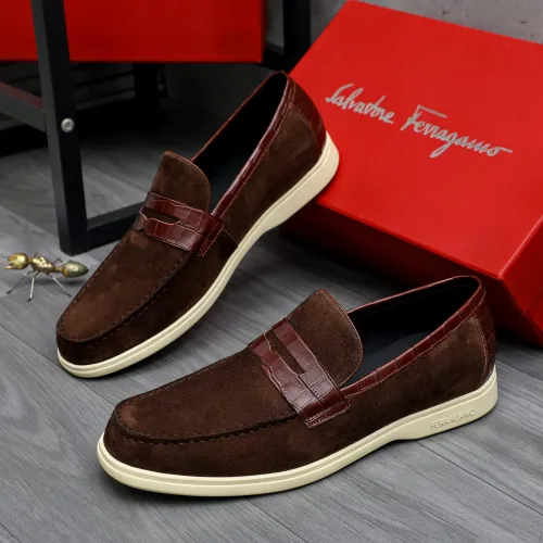 Cheap Salvatore Ferragamo Leather Shoes For Men #1471046, $$100.00 USD On Salvatore Ferragamo Leather Shoes