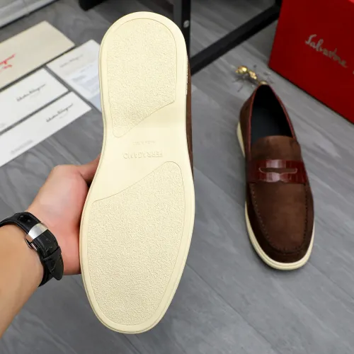 Replica Salvatore Ferragamo Leather Shoes For Men #1471046 $100.00 USD for Wholesale