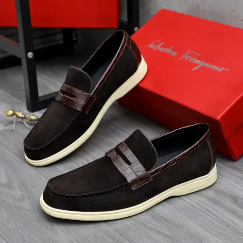 Cheap Salvatore Ferragamo Leather Shoes For Men #1471047, $$100.00 USD On Salvatore Ferragamo Leather Shoes