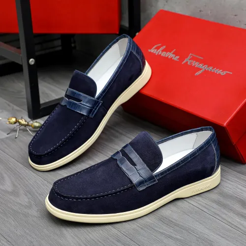 Cheap Salvatore Ferragamo Leather Shoes For Men #1471048, $$100.00 USD On Salvatore Ferragamo Leather Shoes