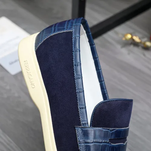 Replica Salvatore Ferragamo Leather Shoes For Men #1471048 $100.00 USD for Wholesale