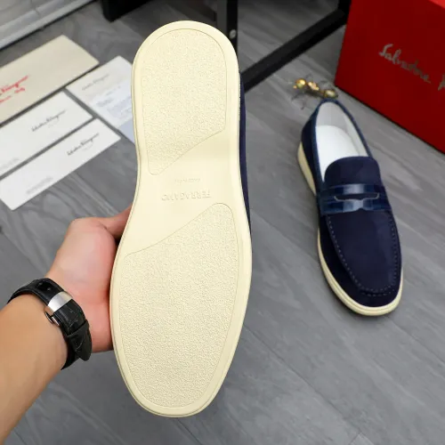 Replica Salvatore Ferragamo Leather Shoes For Men #1471048 $100.00 USD for Wholesale