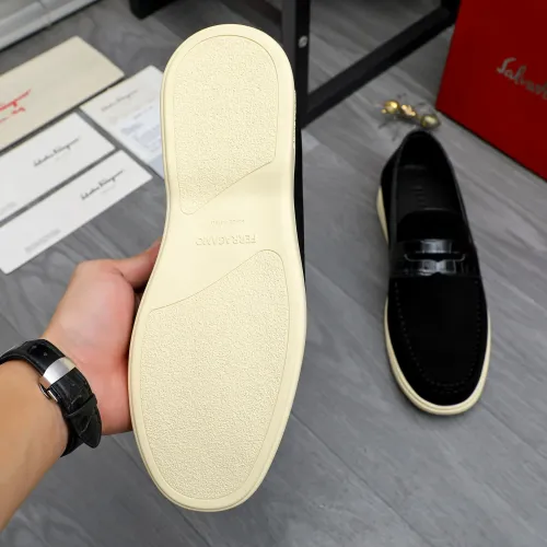 Replica Salvatore Ferragamo Leather Shoes For Men #1471049 $100.00 USD for Wholesale