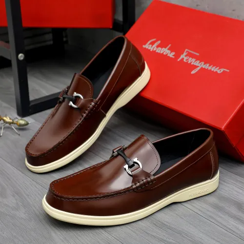 Cheap Salvatore Ferragamo Leather Shoes For Men #1471057, $$100.00 USD On Salvatore Ferragamo Leather Shoes