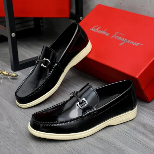 Cheap Salvatore Ferragamo Leather Shoes For Men #1471058, $$100.00 USD On Salvatore Ferragamo Leather Shoes