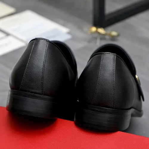 Replica Salvatore Ferragamo Leather Shoes For Men #1471061 $96.00 USD for Wholesale