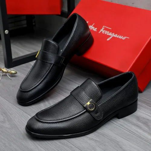 Cheap Salvatore Ferragamo Leather Shoes For Men #1471062, $$96.00 USD On Salvatore Ferragamo Leather Shoes