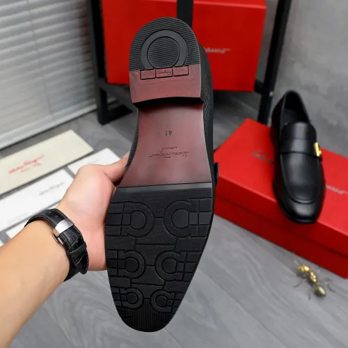 Replica Salvatore Ferragamo Leather Shoes For Men #1471062 $96.00 USD for Wholesale