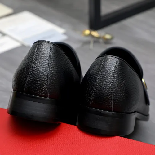 Replica Salvatore Ferragamo Leather Shoes For Men #1471062 $96.00 USD for Wholesale