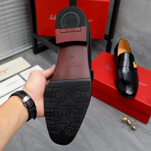 Replica Salvatore Ferragamo Leather Shoes For Men #1471063 $96.00 USD for Wholesale