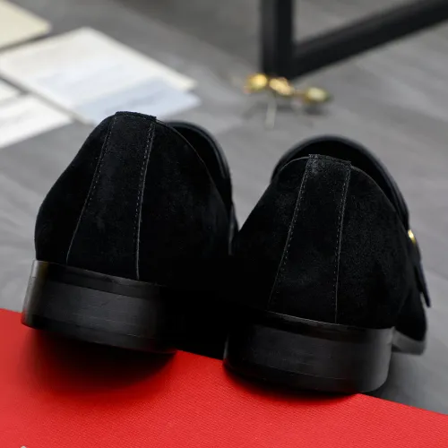 Replica Salvatore Ferragamo Leather Shoes For Men #1471064 $96.00 USD for Wholesale