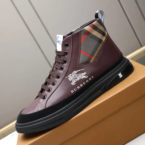 Replica Burberry High Tops Shoes For Men #1471081 $85.00 USD for Wholesale