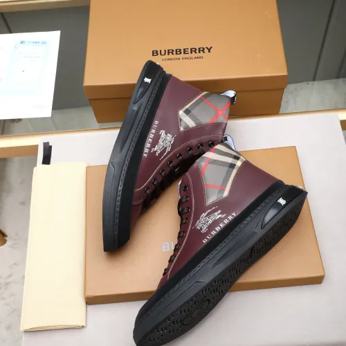 Replica Burberry High Tops Shoes For Men #1471081 $85.00 USD for Wholesale