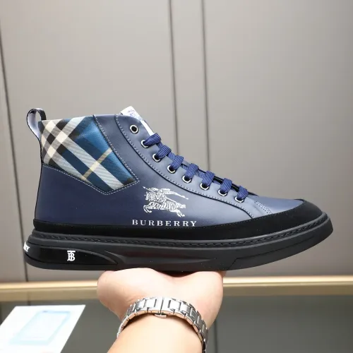 Replica Burberry High Tops Shoes For Men #1471082 $85.00 USD for Wholesale