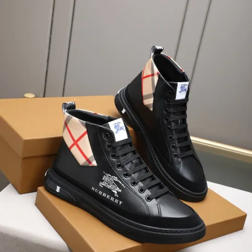 Replica Burberry High Tops Shoes For Men #1471083 $85.00 USD for Wholesale