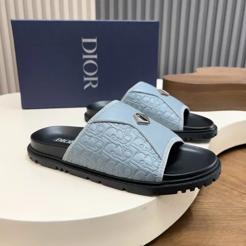 Replica Christian Dior Slippers For Men #1471361 $85.00 USD for Wholesale