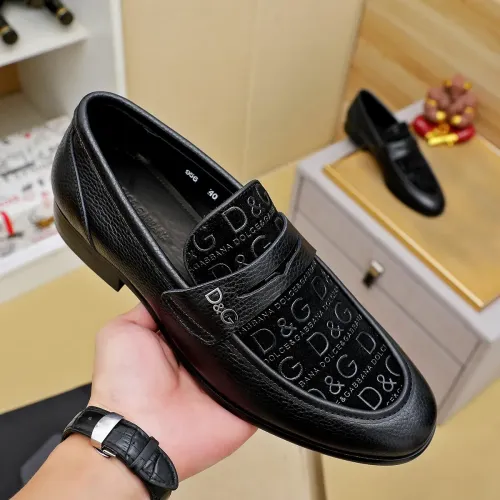 Replica Dolce & Gabbana D&G Leather Shoes For Men #1471372 $88.00 USD for Wholesale