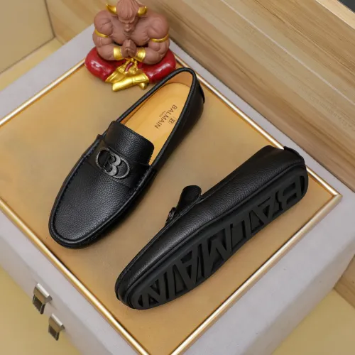 Replica Balmain Leather Shoes For Men #1471377 $76.00 USD for Wholesale