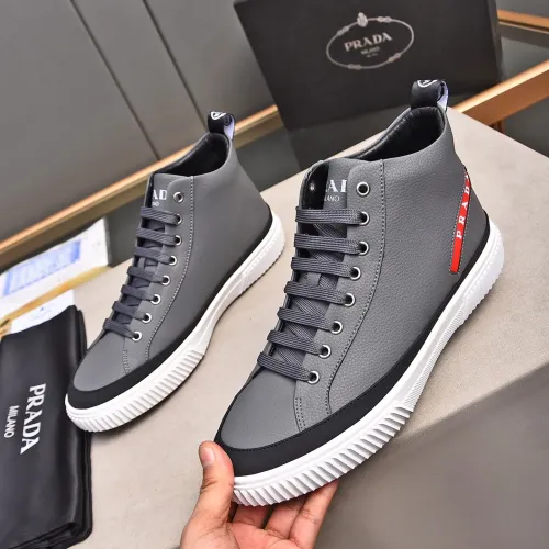Cheap Prada High Top Shoes For Men #1471485, $$85.00 USD On Prada High Top Shoes