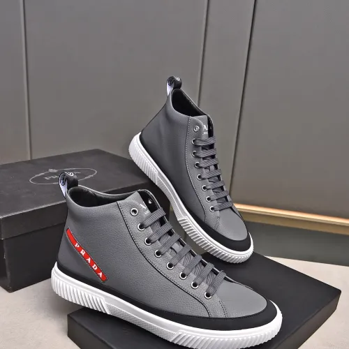 Replica Prada High Top Shoes For Men #1471485 $85.00 USD for Wholesale
