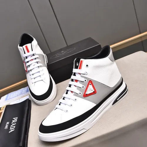 Replica Prada High Top Shoes For Men #1471487 $85.00 USD for Wholesale