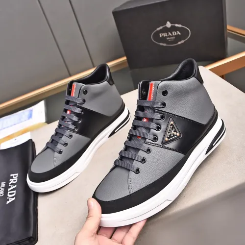 Cheap Prada High Top Shoes For Men #1471488, $$85.00 USD On Prada High Top Shoes
