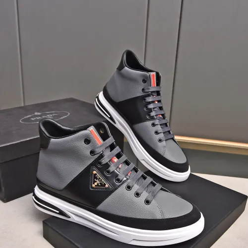 Replica Prada High Top Shoes For Men #1471488 $85.00 USD for Wholesale