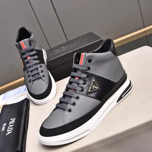 Replica Prada High Top Shoes For Men #1471488 $85.00 USD for Wholesale