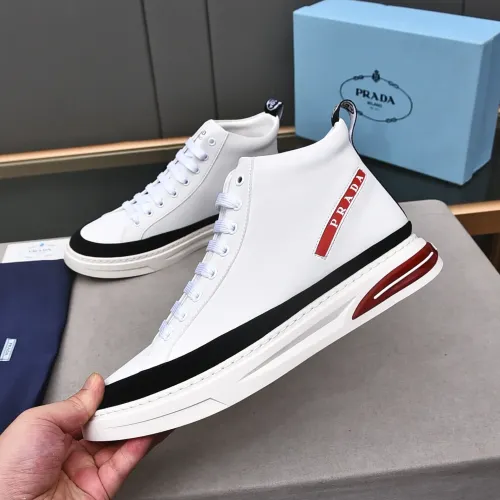 Replica Prada High Top Shoes For Men #1471490 $85.00 USD for Wholesale
