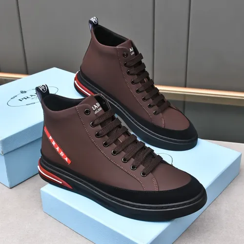 Replica Prada High Top Shoes For Men #1471491 $85.00 USD for Wholesale