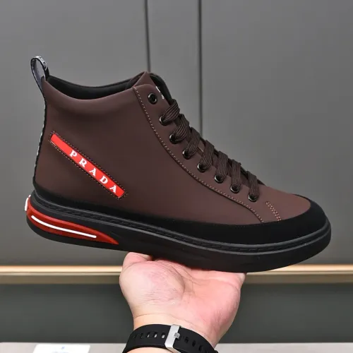 Replica Prada High Top Shoes For Men #1471491 $85.00 USD for Wholesale