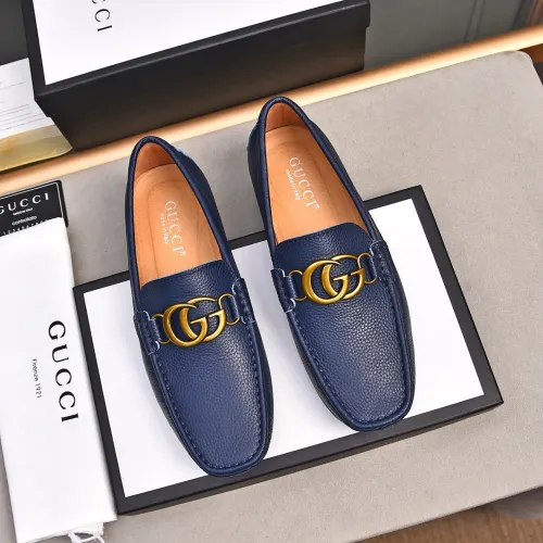 Replica Gucci Oxfords Shoes For Men #1471496 $80.00 USD for Wholesale