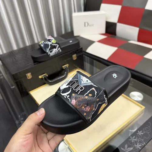 Replica Christian Dior Slippers For Men #1471730 $45.00 USD for Wholesale