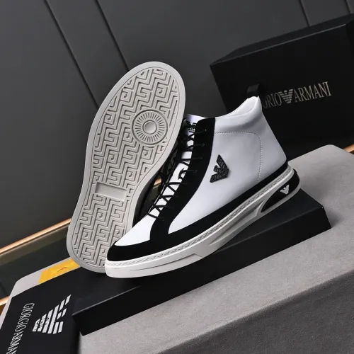 Replica Armani High Tops Shoes For Men #1471940 $85.00 USD for Wholesale