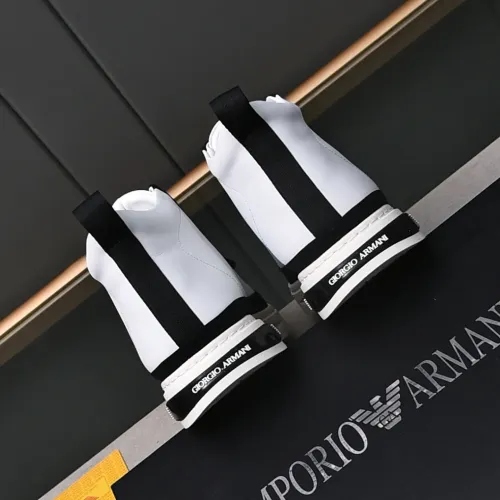 Replica Armani High Tops Shoes For Men #1471940 $85.00 USD for Wholesale