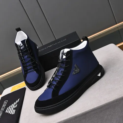 Cheap Armani High Tops Shoes For Men #1471941, $$85.00 USD On Armani High Tops Shoes