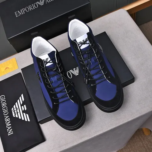Replica Armani High Tops Shoes For Men #1471941 $85.00 USD for Wholesale